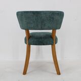 1950s Side Chair in Velvet , Italy