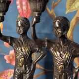 Statuette candle holder