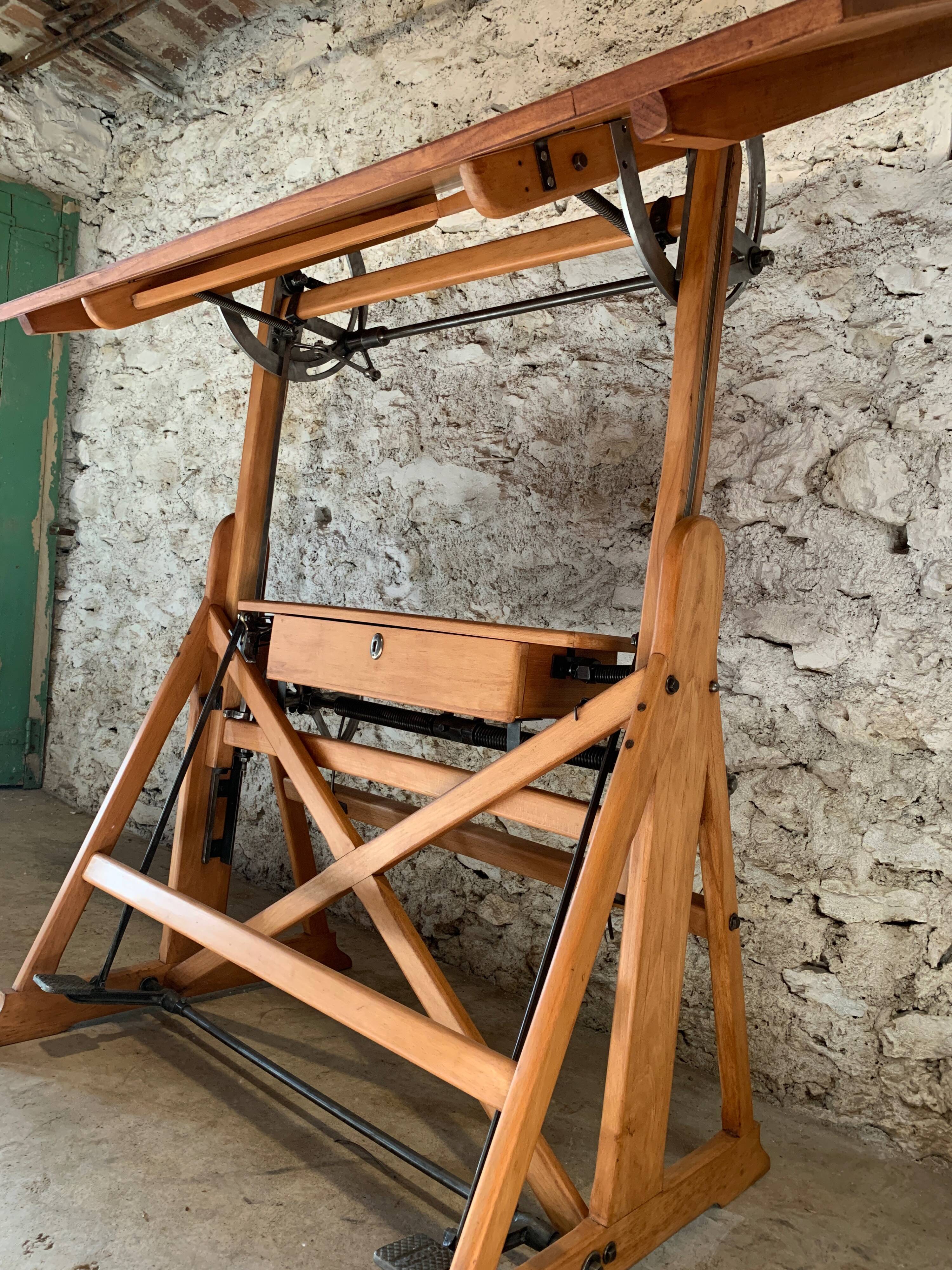 Drawing table of italian architect Sacchi circa 1930