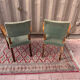 Pair of bridge armchairs