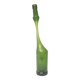 Green Negrita rum bottle atypical distorted decanter vase