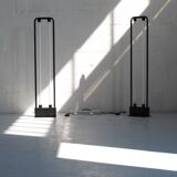 Pair of Duetto neon floor lamps, Zerbetto Italia, 1980s
