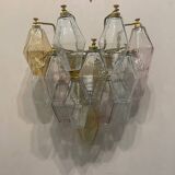 Murano Glass Polygon Sconces Set of 2