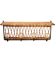 Iron and rattan coat rack by Jacques Adnet, 1960s.