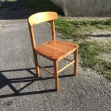 4 chaises en pin, Danemark, 1975