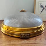 Gilded bronze and glass ceiling light