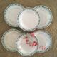 Assiettes semi-plates terre de fer Digoin Sarreguemines.