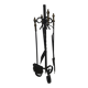 Fireplace hearth accessory in wrought iron
