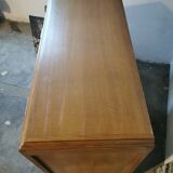 Vintage chest of drawers, compass legs, light wood