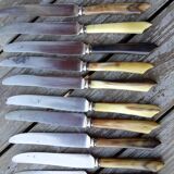 Set of horn handle knives