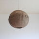 Rattan ball pendant light, 1960s