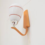 Mid-century wood wall lamp  by Drevo Humpolec, 1970