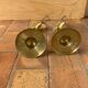 Pair of brass birds