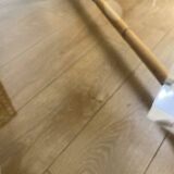Table basse en bambou rotin et verre