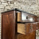 Secretary In Mahogany Louis XVI XVIII Eme Century