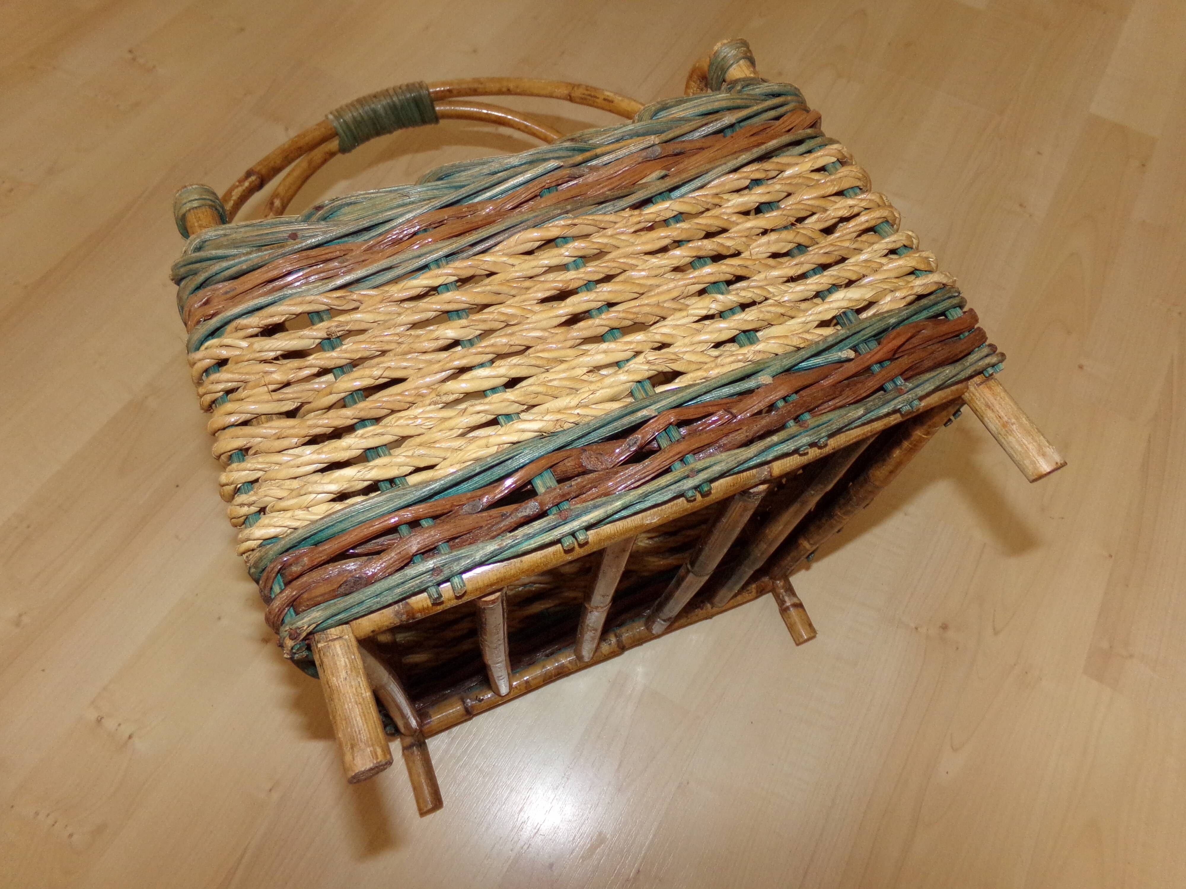 Rattan bottle holders and rope