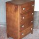 Vintage drawer unit, Art Deco wooden furniture, chest of drawers, tallboy.