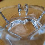 Cendrier en verre en forme de feuille