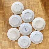 8 mismatched old plates