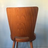 Suite of 4 chairs bistro Baumann, 60s.