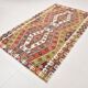 5x8 Geometric Handmade Antique Vintage Rug, 156x251Cm