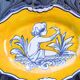 Oval dish in Spanish majolica – El Puente del Arzobispo –