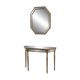 Deknudt mirrored console table and matching octagonal mirror, Belgium, 1980s