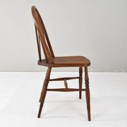 Windsor Antique Early 20th English Victorian Dining Room Chairs, Set of fou