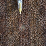 Round teak dinning table and chairs by Mctintosh