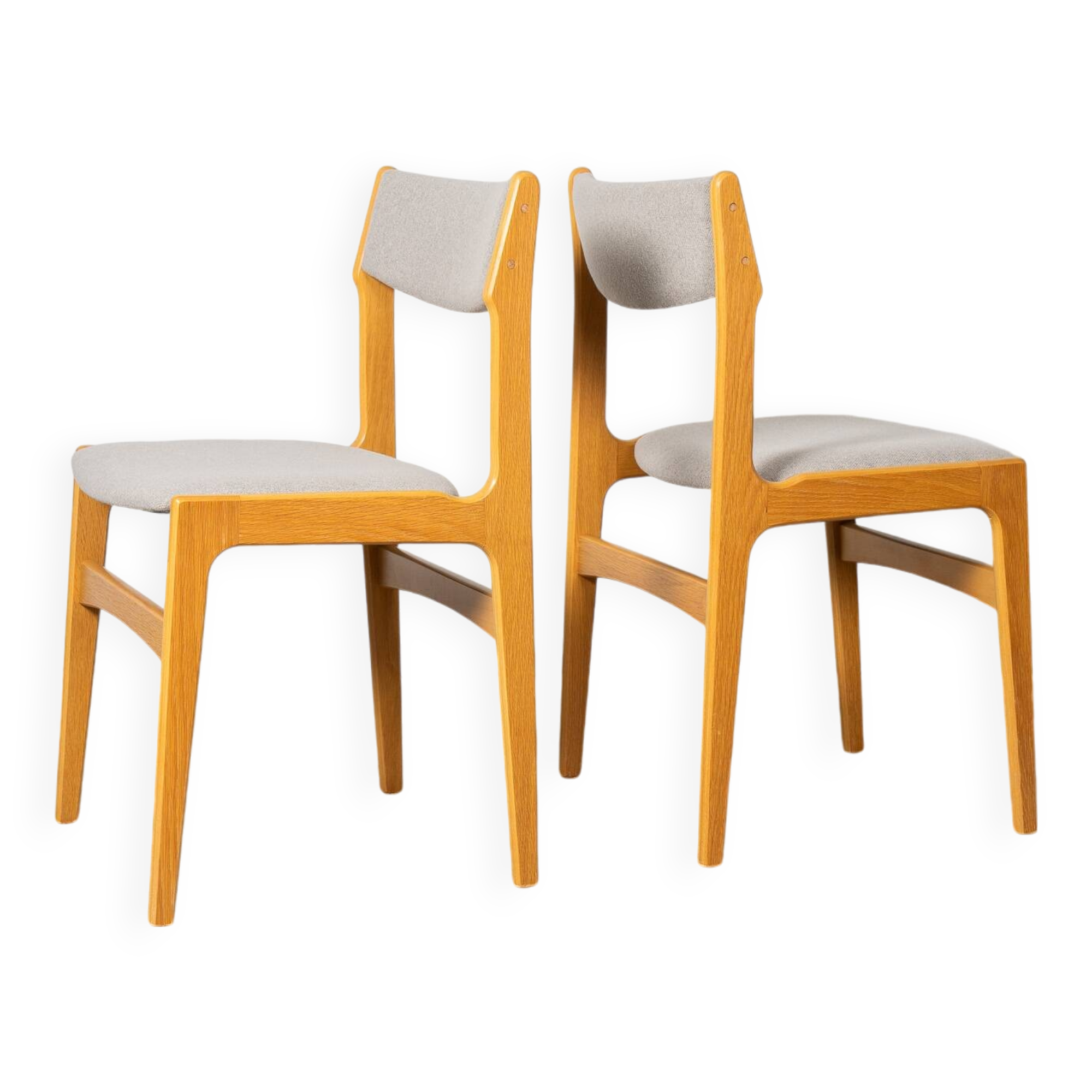 Set of 2 Danish Chairs by Erik Buch made of Oak