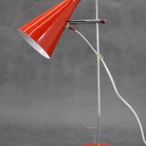 1960s Josef Hurka Red Desk Lamp for Lidokov , Czechoslovakia