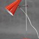 Lampe de bureau rouge Josef Hurka des années 1960 pour Lidokov, Tchécoslovaquie