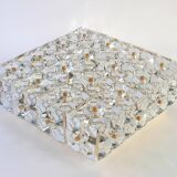 Large crystal faceted ceiling light by Kinkeldey, Germany, 1970s.