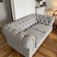 Chesterfield fabric sofa sneak Maison Saulaie - 2 seater