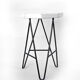 Vintage stool, wooden stool and iron structure, extra stool, octagonal wood seat, cui