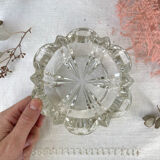 Vintage crystal ashtray made in France