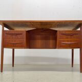 Teak Desk By Gunner Nielsen For Tibergaard