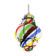 Lanterne « sucre d’orge » en verre polychrome, années 1950