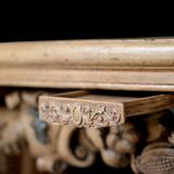 Exceptional oak serving console (18th century). Magnificent work
