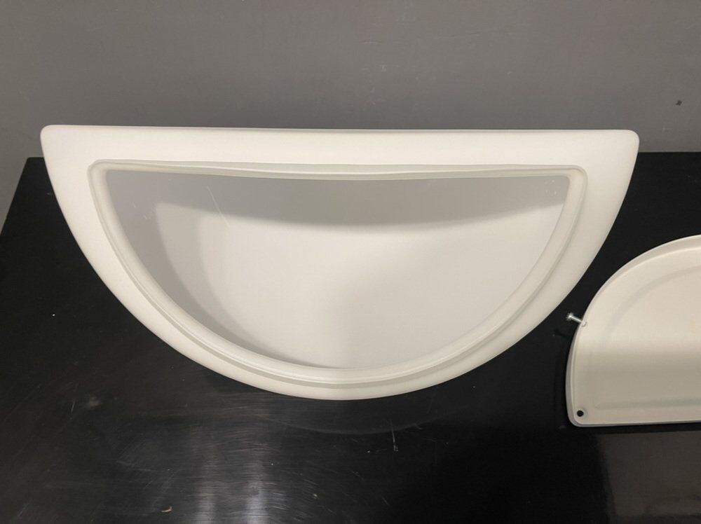 Large Opaline Glass White Sconces, 1980s, Set of 2