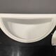 Large Opaline Glass White Sconces, 1980s, Set of 2