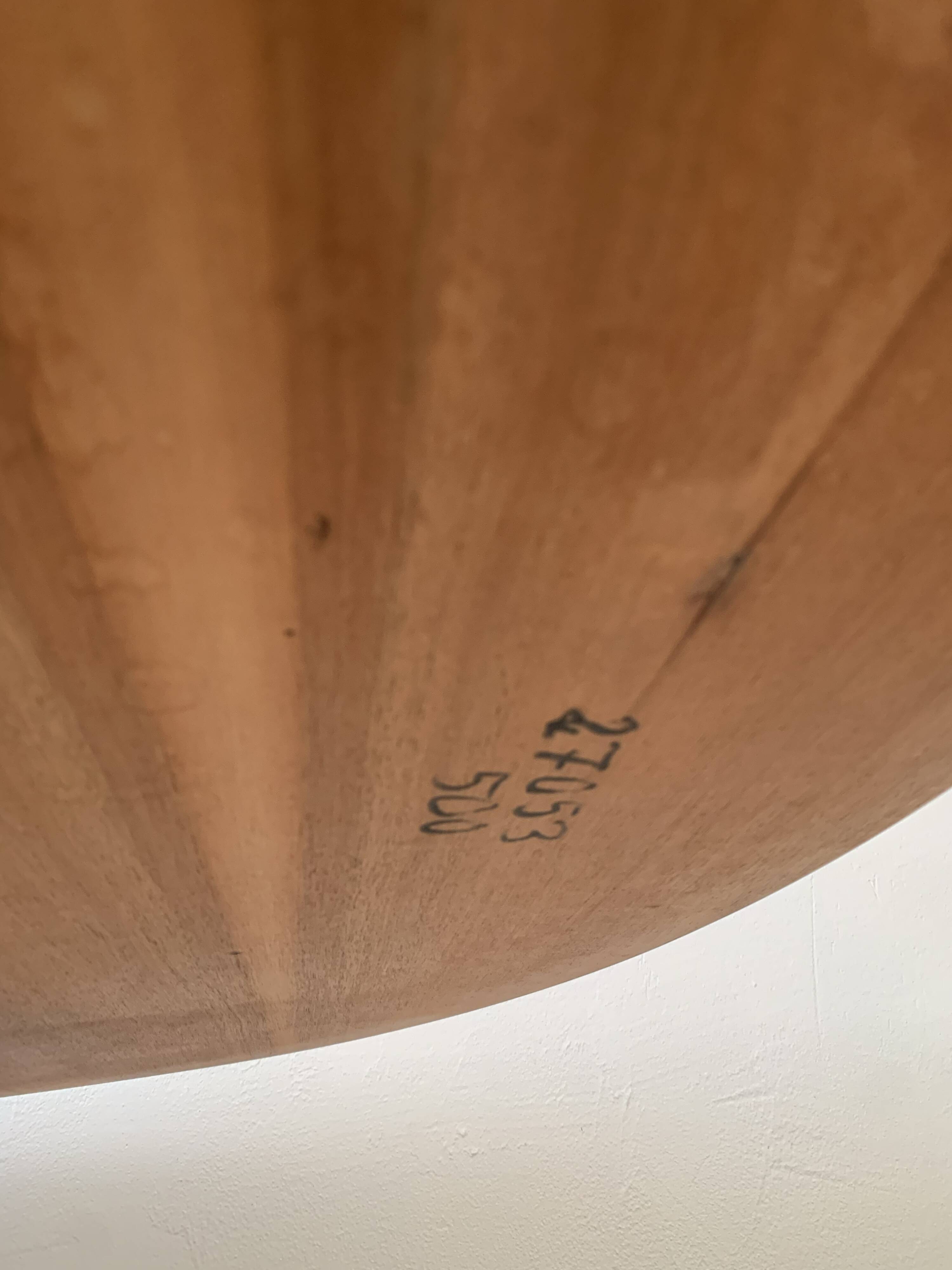 Table extensible danoise ovale en teck, années 60