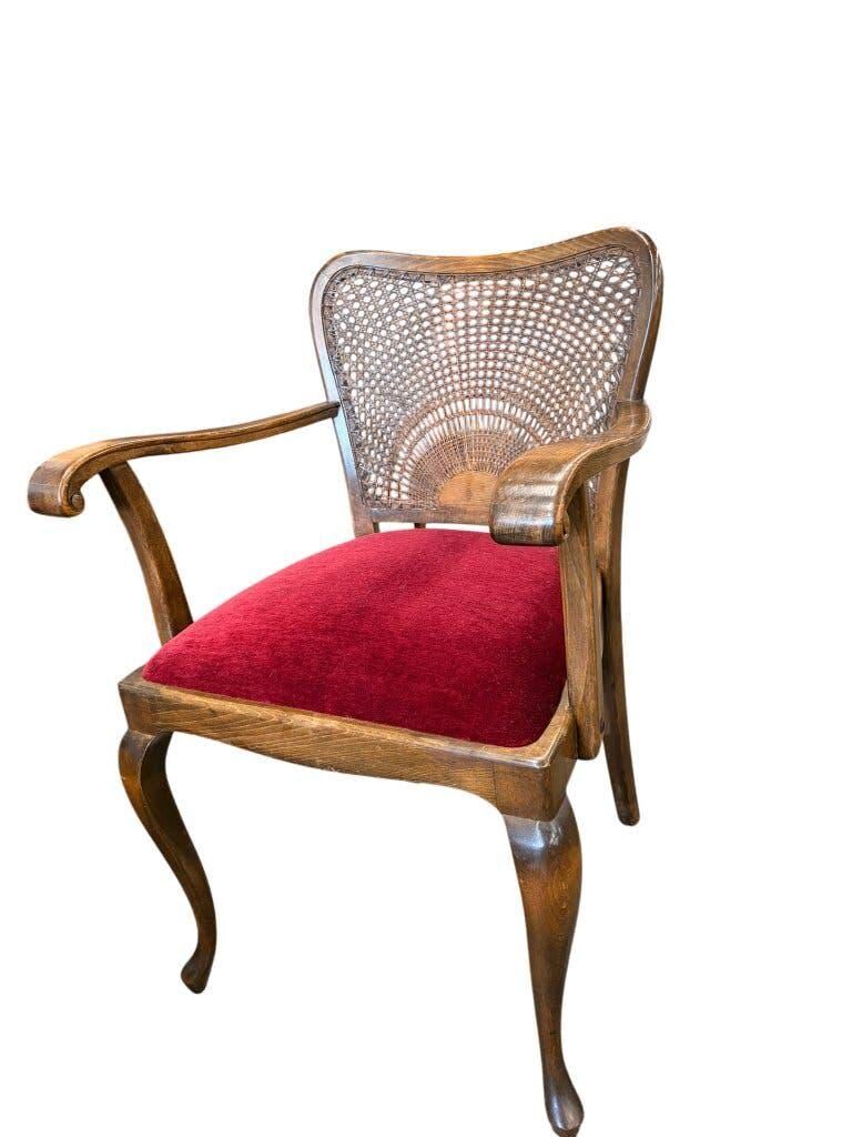 Fauteuil vintage en bois / une place / fauteuil lounge baroque