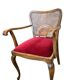 Fauteuil vintage en bois / une place / fauteuil lounge baroque
