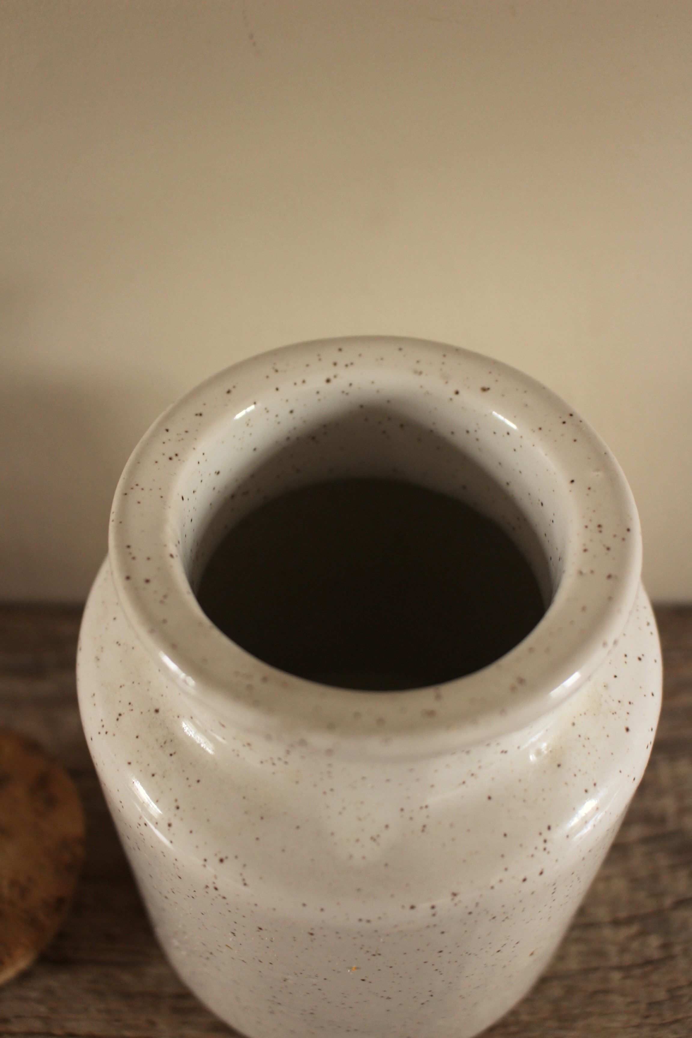 Mustard pot glazed stoneware ciné cork stopper