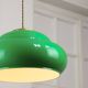 Vintage Green Italian Pool Table Lamp in Brass and Plastic