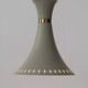 Light Grey Metal Pendant Lamp – Diabolo Shape, Scandinavia, 1960s