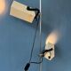 Cream taupe 70s vintage Philips space age floor lamp