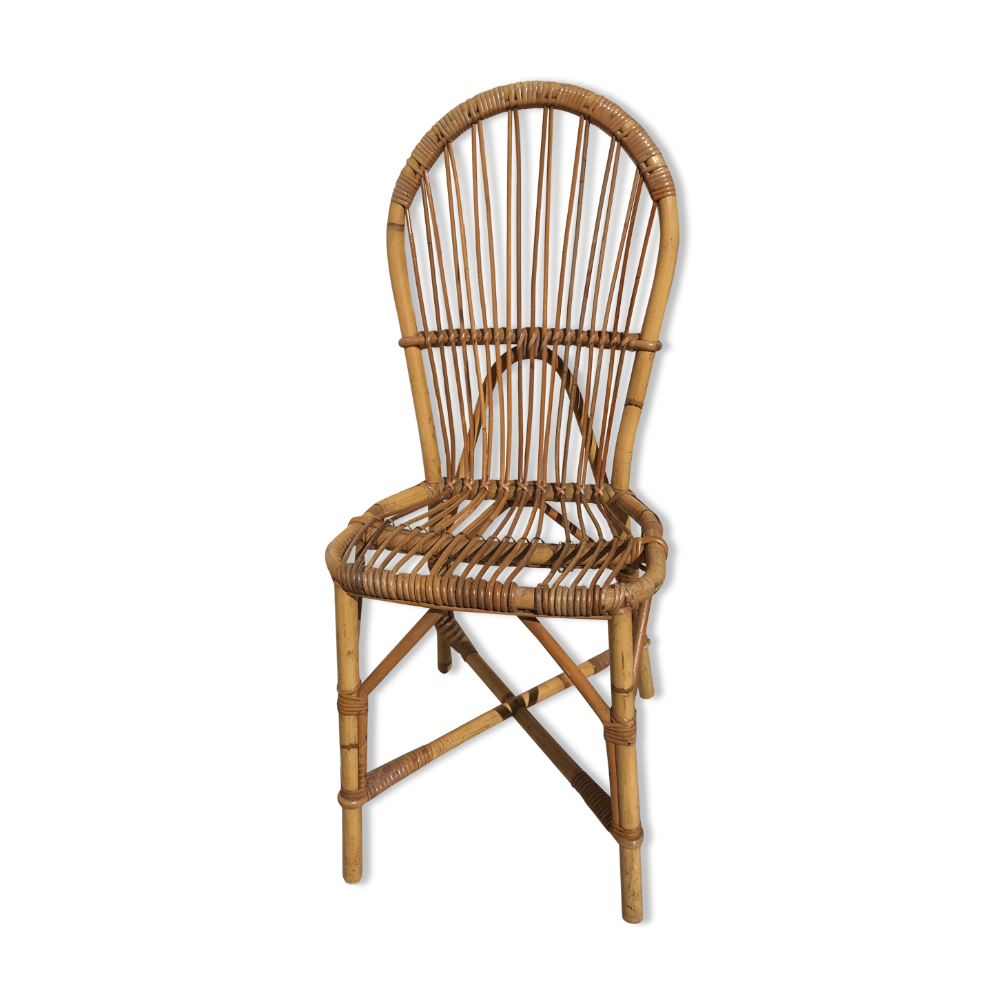 Chaise en rotin d'Audoux-Minnet