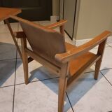 Children's armchair and desk in beech